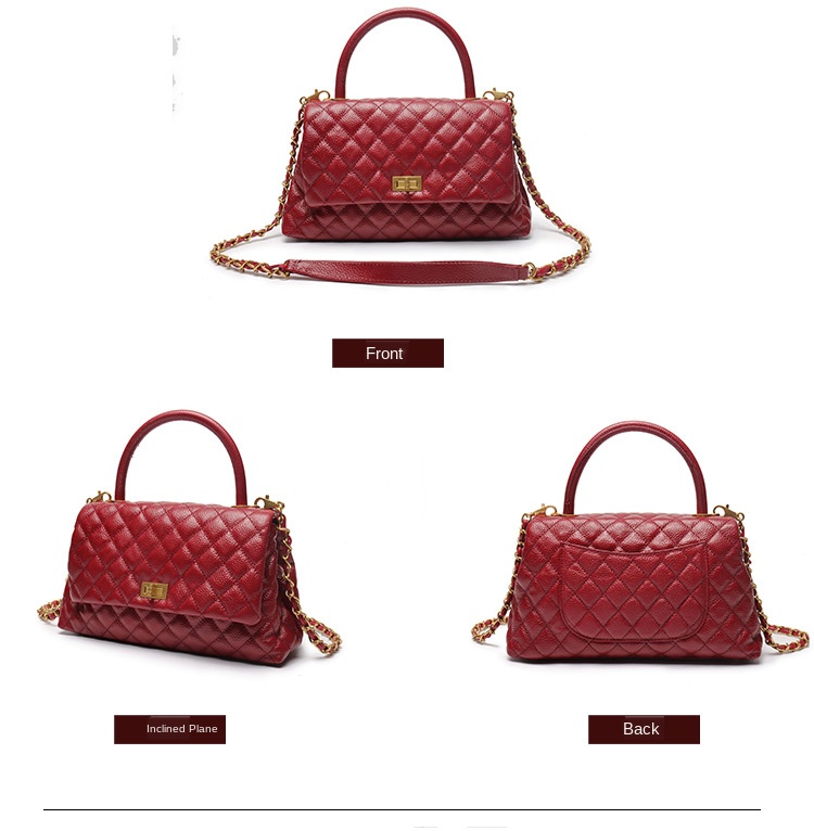 red cross body purse