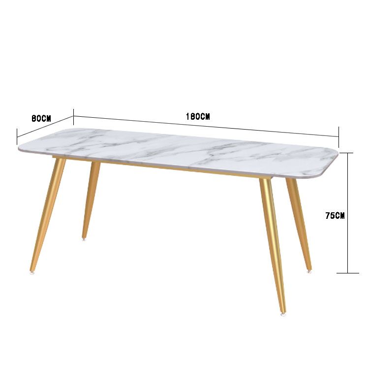 Hot Sale Nordic Modern coffee table sets  marble top metal steel legs fast food shop table and chairs for cafe shop