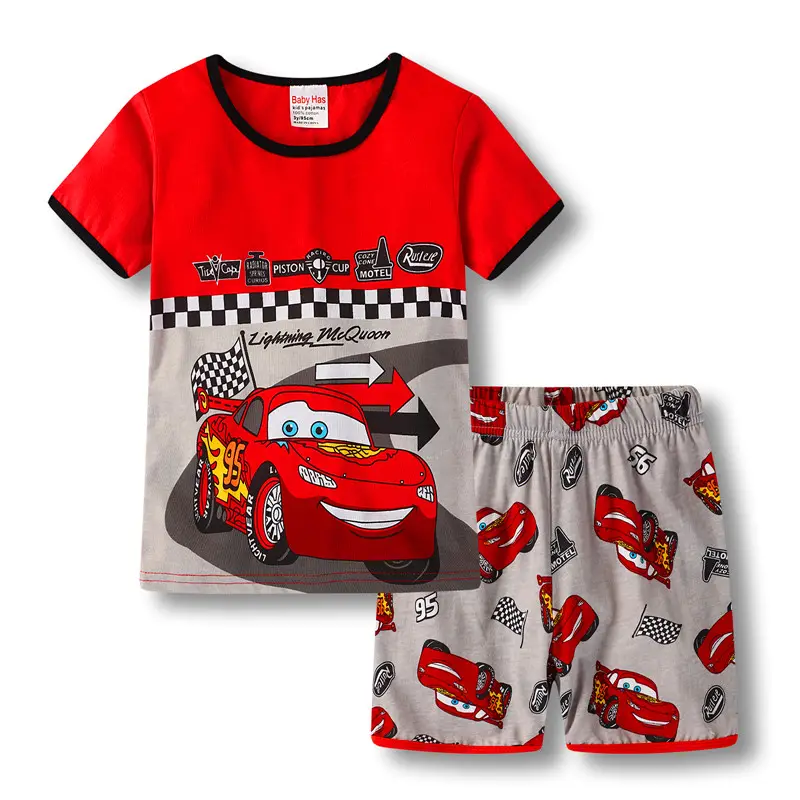 Best selling Guangzhou new fashion children pyjamas cartoon kids boy sleepwear