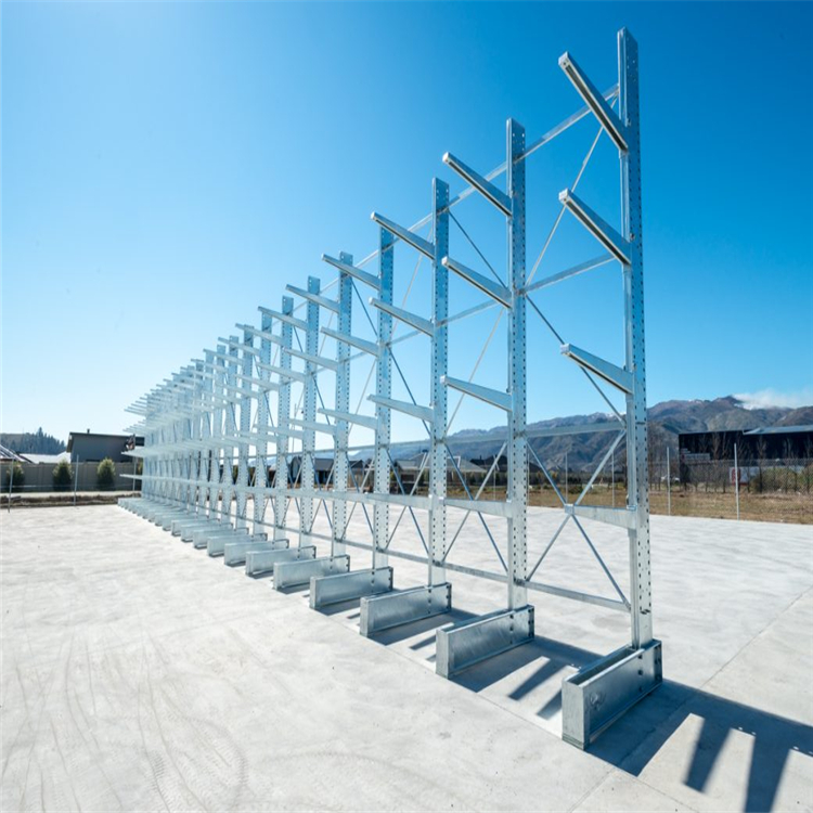 6000mm Height Cold Steel Cantilever Racking System 2000kgs / Arm Loading Capacity 7