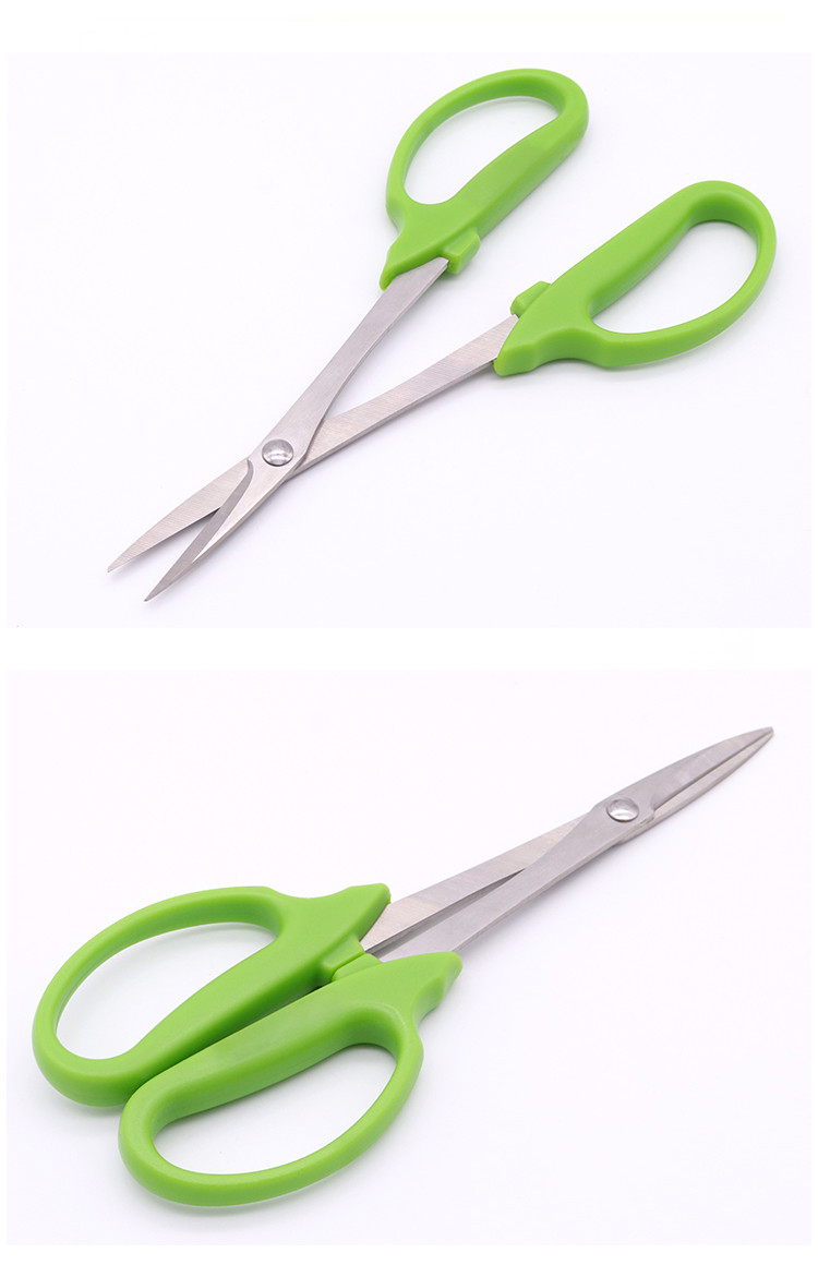 Hot wholesale 21cm green long handle handheld pruning shears flower trimming tools garden pruning bonsai scissors