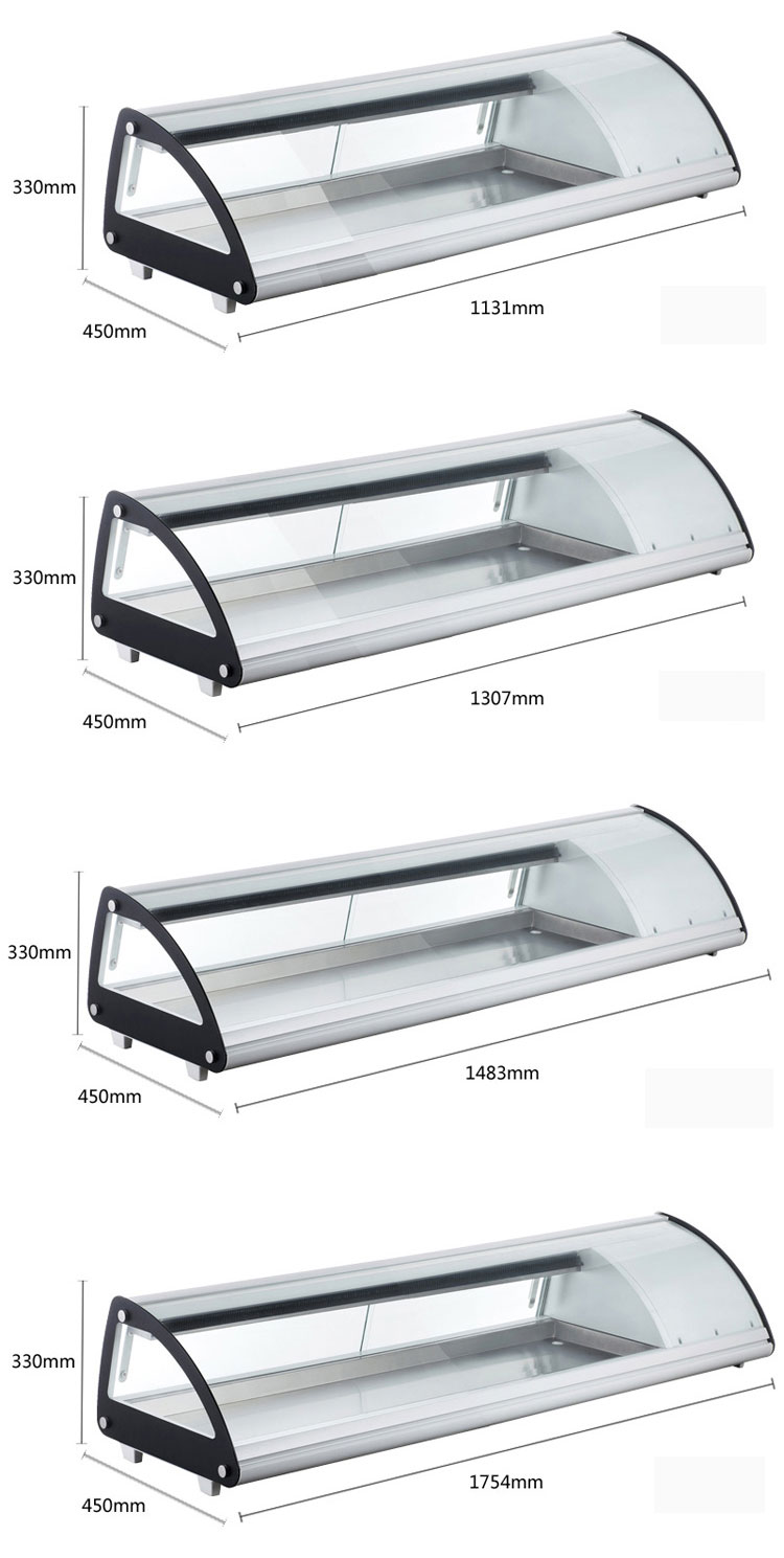 Salad, cooked, cold dish, sushi refrigerated display cabinet