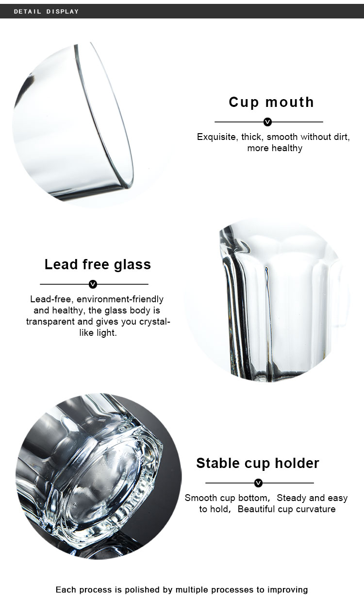 Guangzhou Factory Low Price Liquor Stemmed Short Ice Beer Glassware