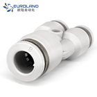 Reducer Pneumatic Fittings Y 3 way pipe connectors ,PW Tube Joints