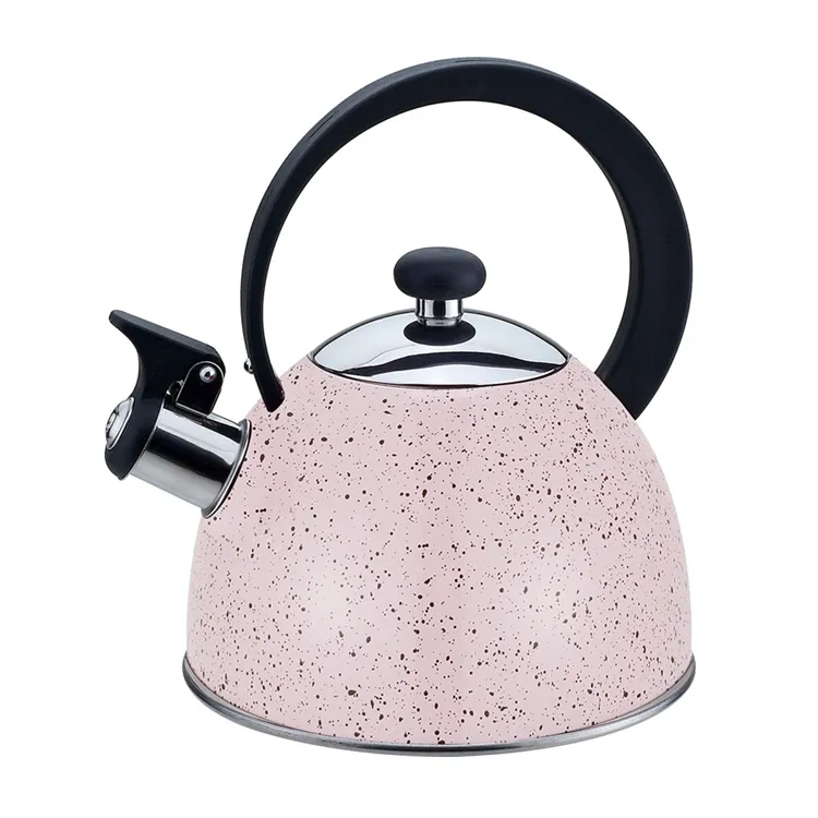 marble coating kitchen master class whistling kettle stainless steel