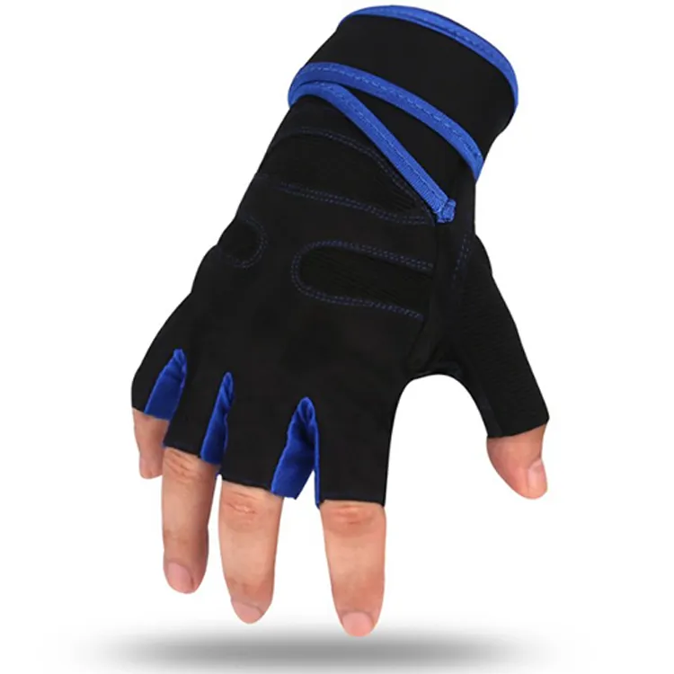 Новинка 2019 amazon, регулируемые кожаные перчатки для тренажерного зала