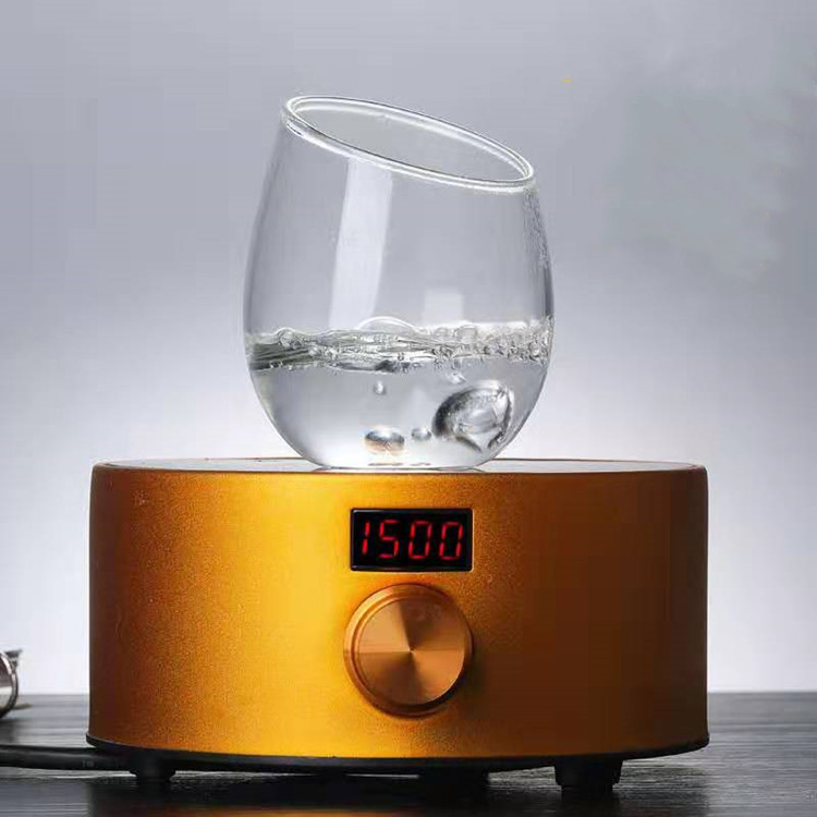 Crystal Glass Cup Oblique Rim Hand Blown Glass High Borosilicate