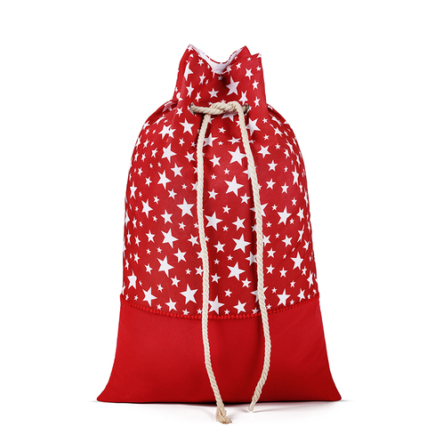 christmas gift canvas star print christmas santa sacks fashion