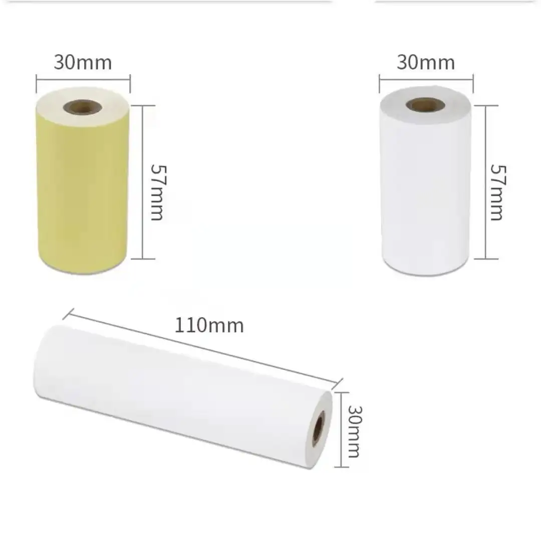 2020 ATM Thermal Cashier Receipt Roll Printable BPA Free Thermal Paper 57x30mm