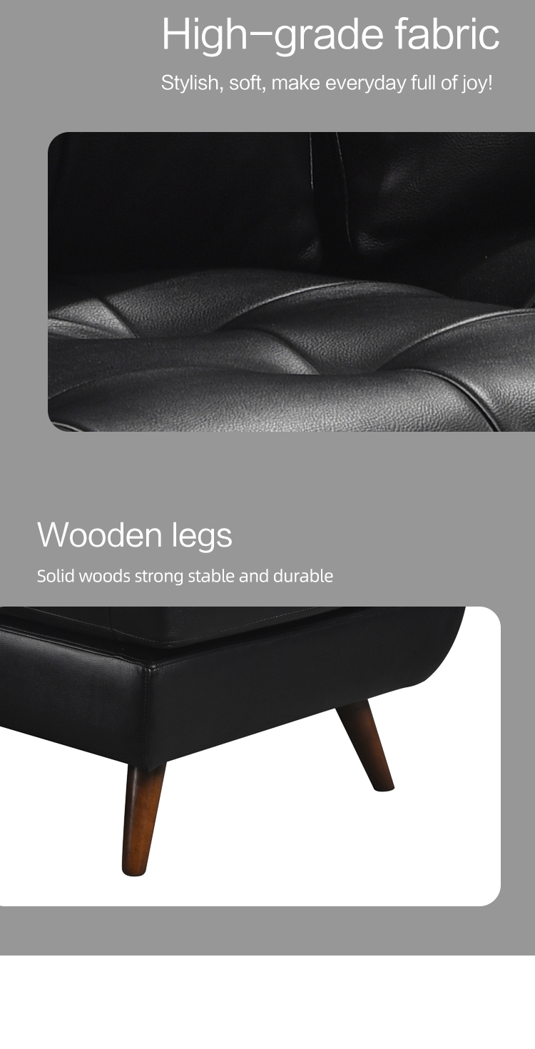 Modern design leather sofa set High quality living room corner sofa