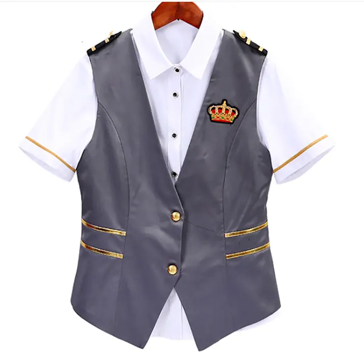 Wholesale Trendy High Quality All Types of Modern Formal Restaurant Bartender Uniforms for Staffs