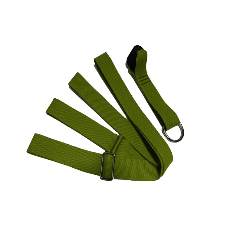 Dリングの綿ベルトは適性の伸張バンド調節可能な注文のヨガの革紐を輪にする 11