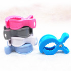 Wholesale Plastic Baby teether Pacifier dummy chain holder Clips teething Stroller toy hook