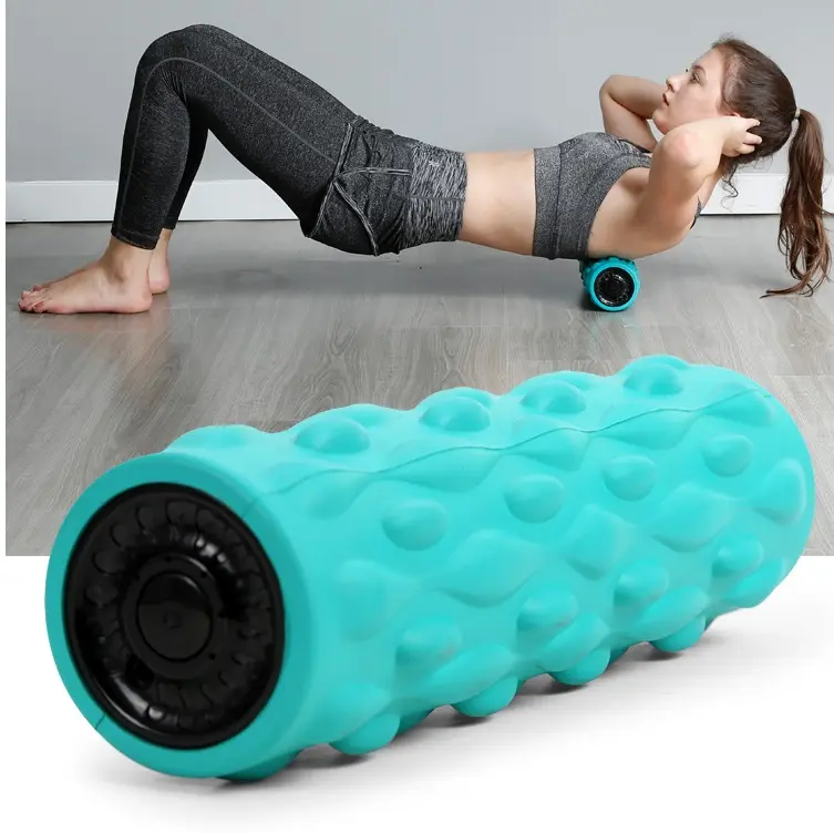 HUIFAN Fitness Electric Yoga Roller Massage EVA/PU Vibrating Foam Roller