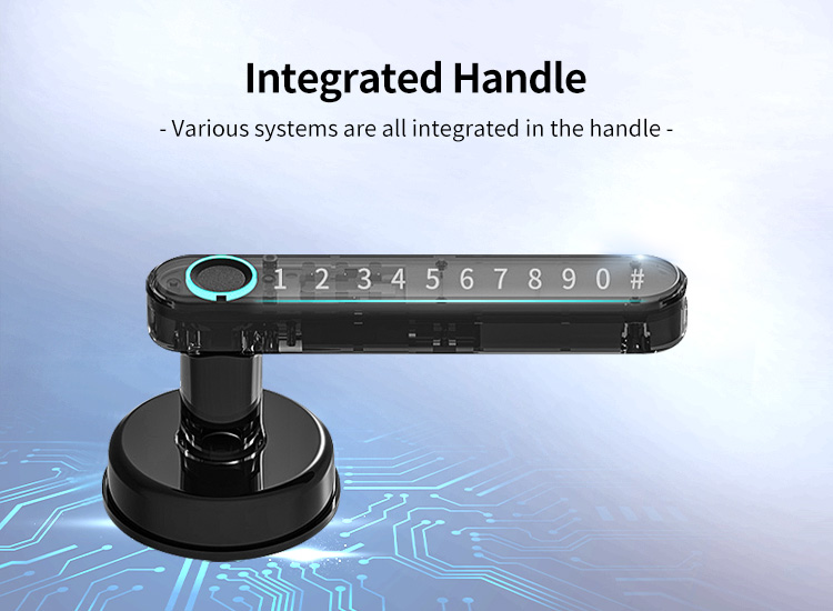 High Quality Electronic Digital Smart Phone Wifi Door Lock with Fingerprint System