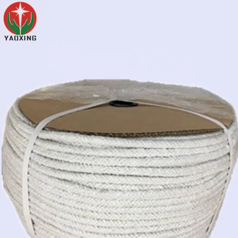 Ceramic fiber/ stainless steel reinforced twisted Rope refractory