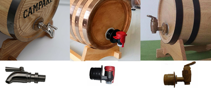 OAK wood decorative mini wine storage barrel