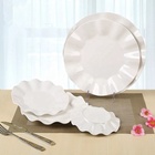 100% melamine customized logo print restaurant hotel dinner plates catering serving dishes set