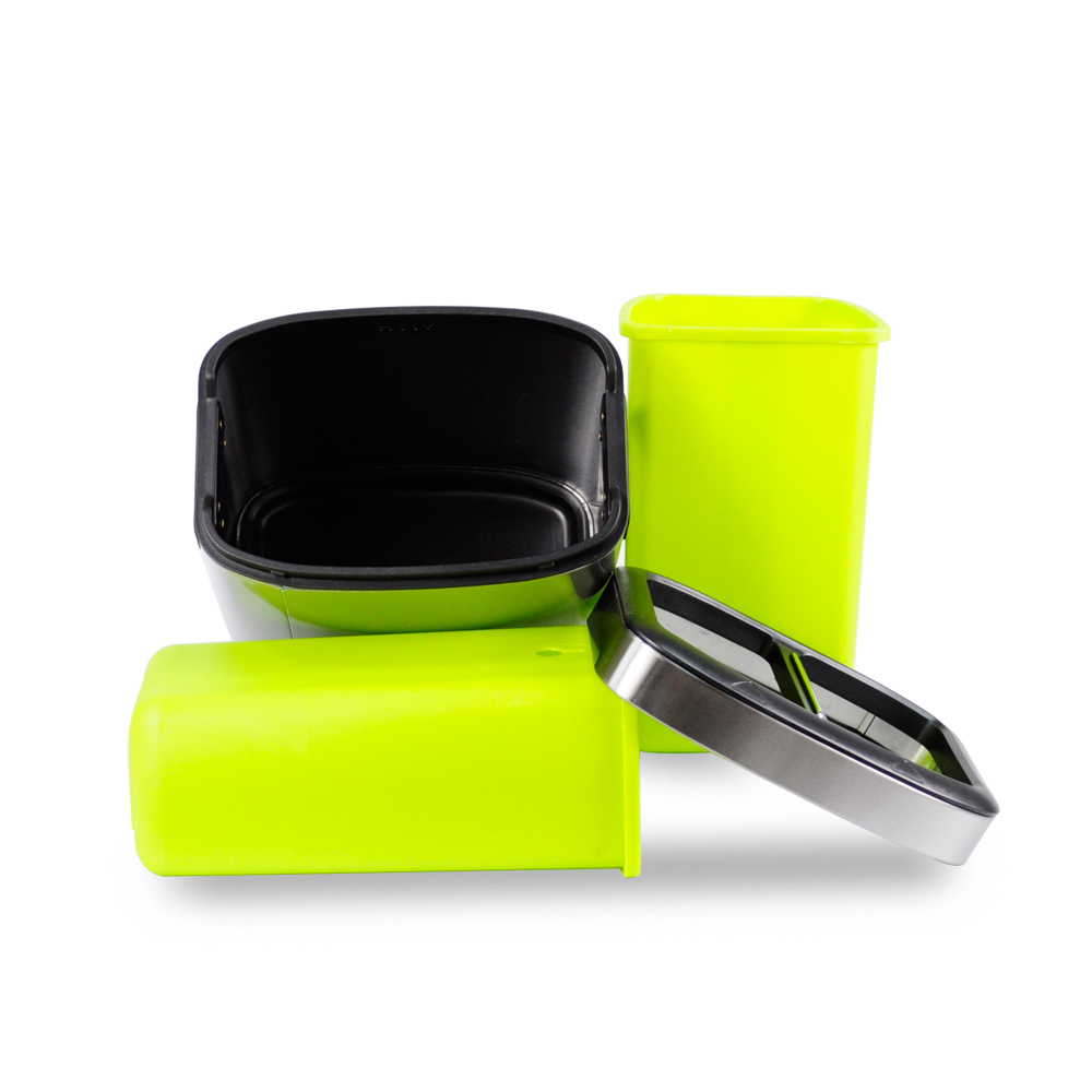 Newest  Mall And Home sorting trash can Indoor Household Metal Trash Bin Sorting Garbage Can