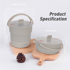Kitchen Appliances Foldable Travel Electric Kettle Skillet Hot Pot Noodle Cooking Silicone Collapsible Electric Pot
