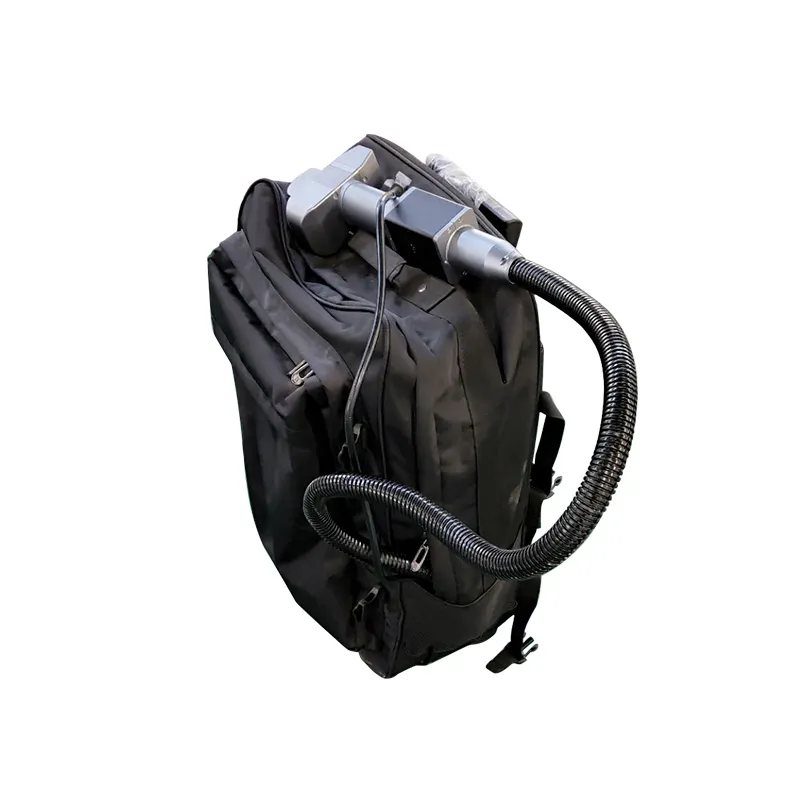 Hand held backpack fiber laser cleaning machine portable clean for print rust metal