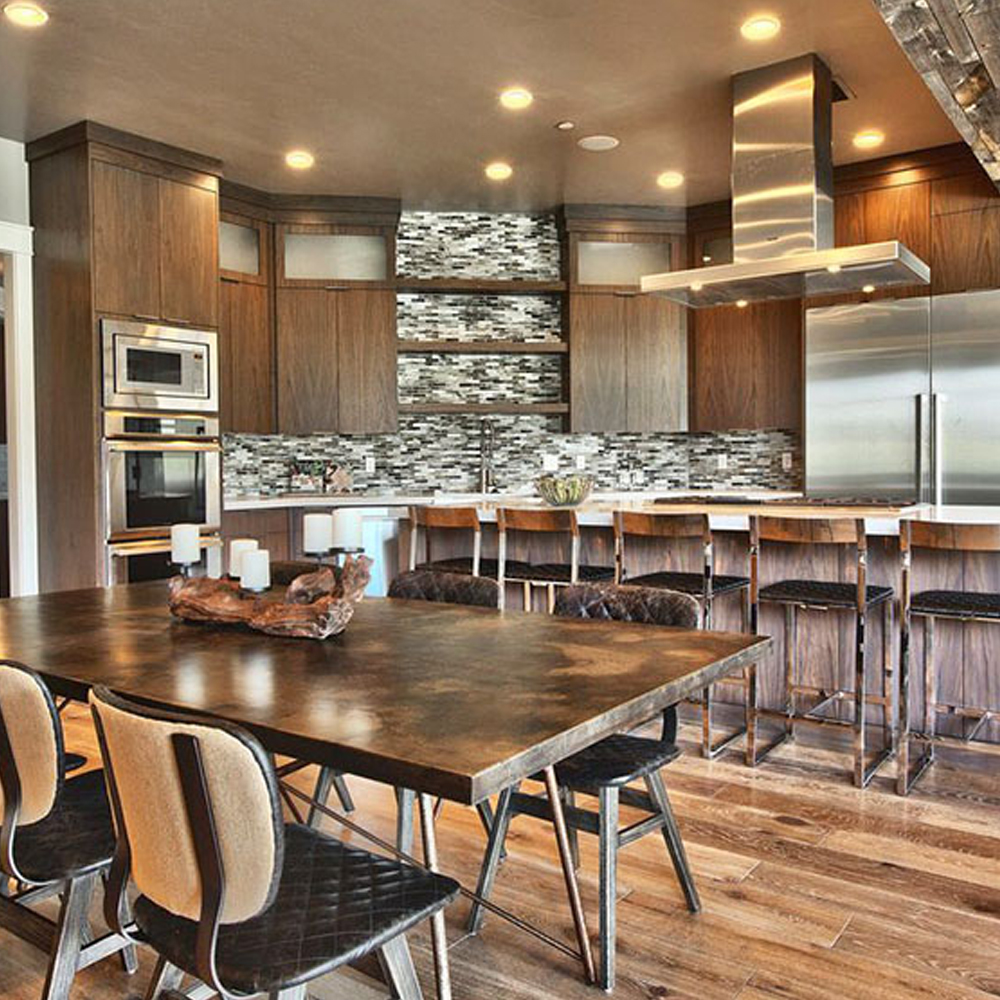 Allure solid wood luxury furniture kitchen cabinet in vietnam