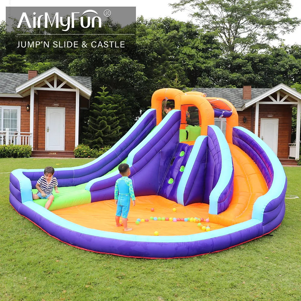 Airmyfun Wholesale Combo Trampoline Inflatable Bouncy Castle Slide For Sale