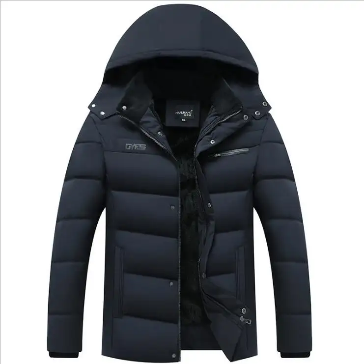 Jacketown высокого качества для мужчин на каждый день большие размеры толстая зимняя куртка флисовая подкладка стеганая куртка