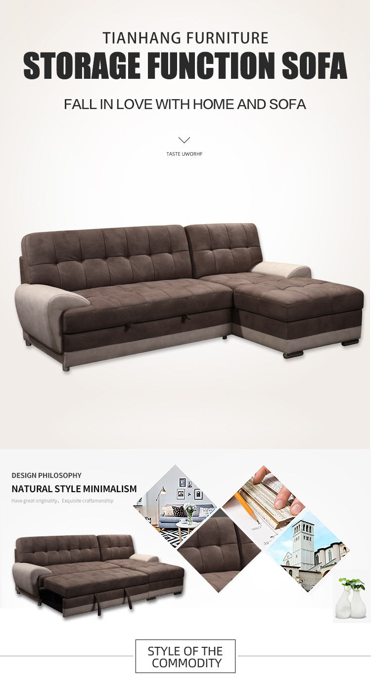 l shape sofa bed corner sofa cum bed for living room modern design sectional sofa set