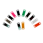 Colorful Shoe Lace Charms Runners Sneaker Blank Plates Decoration Wholesale Metal Shoelace Tag With Custom Logo