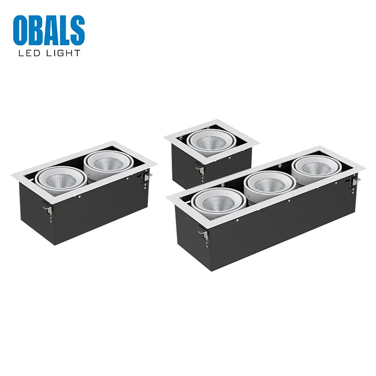 OBALS High Power Home Hotel Indoor Modern IP54 10W 20W 30W Recessed COB LED Grille Light