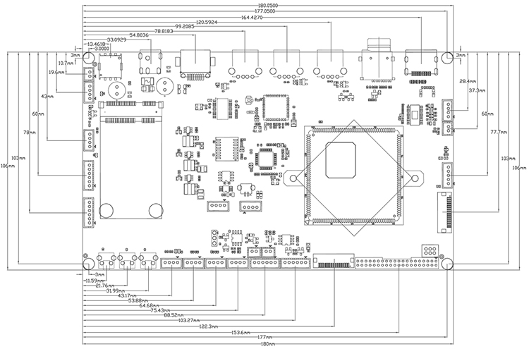 Rongpin A40i Allwinnertech four core A7 Android Linux QT ultra low power intelligent open source evaluation board MINI-A40i
