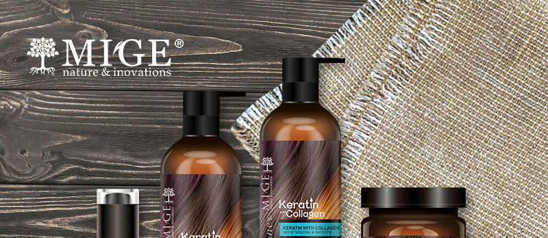 MIGE Hair Care, Keratin & Collagen Hair essential oil, Moisturizing & Smooth, K23