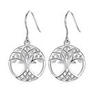 925 sterling silver fashion women tree of life jewelry drop dangle earring