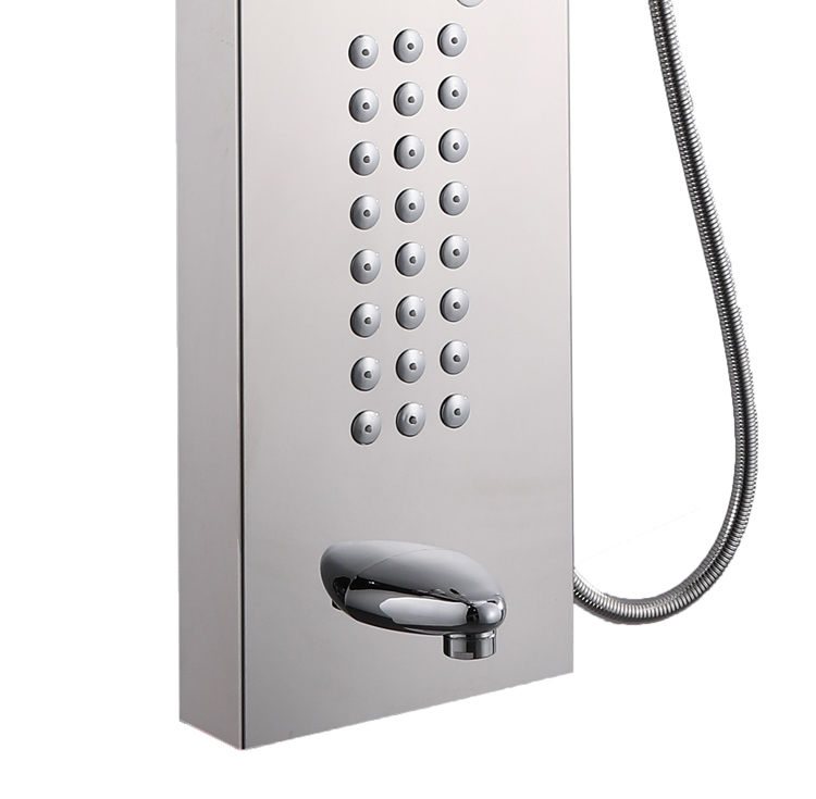 UPC 3 function Cold Hot Water Promotional New Design SS304 wall mounted bathroom shower mixer