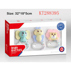 Baby ring bell set educational plastic teethers shaking rattle toys