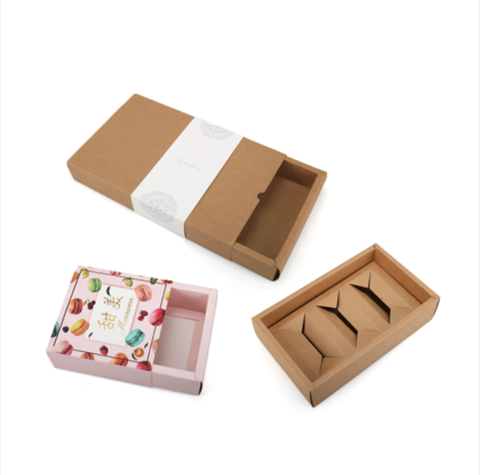 print foldable drawer packaging sliding boxes jewelry gift
