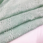 2019 New design Custom Embroidered 100% pure silk chiffon fabric for Embroidered