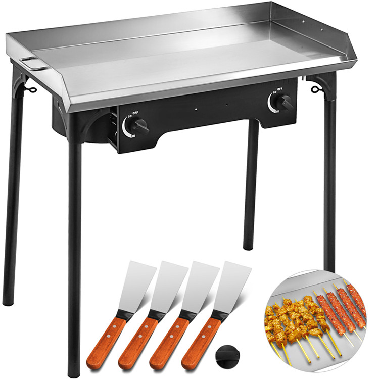 Outdoor Stainless Steel Flat Grill Smoker BBQ Grill automatic bbq grill