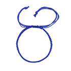 Bracelet knitted by hand in sapphire blue can be customized in various sizes and colors