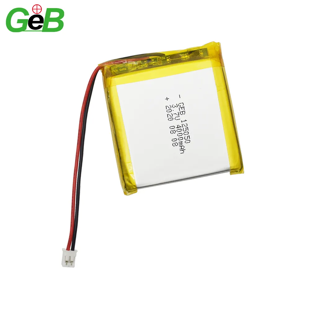 125050 lithium ion battery 4v lipo cell 4000mah rechargeable batteries