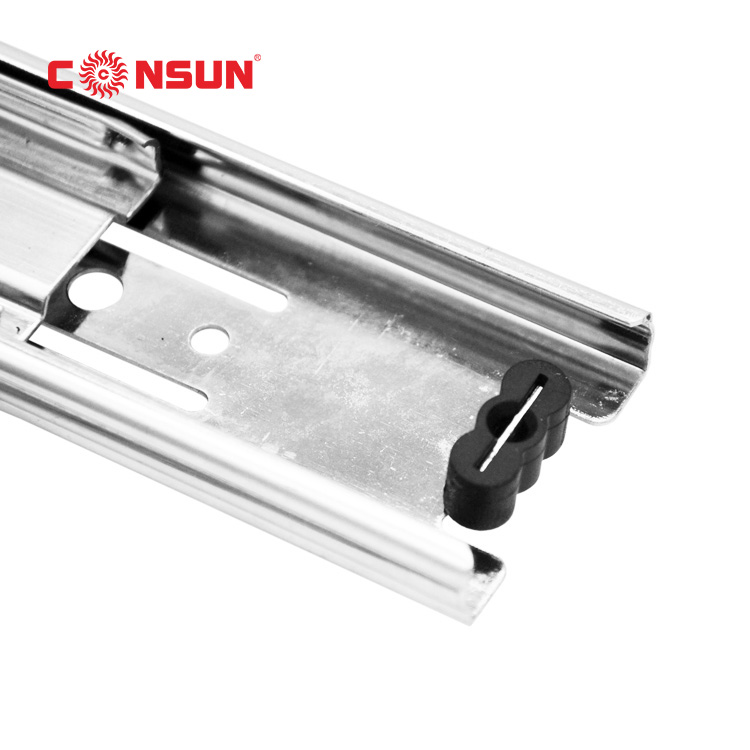 45mm stainless steel full-extension drawer slide