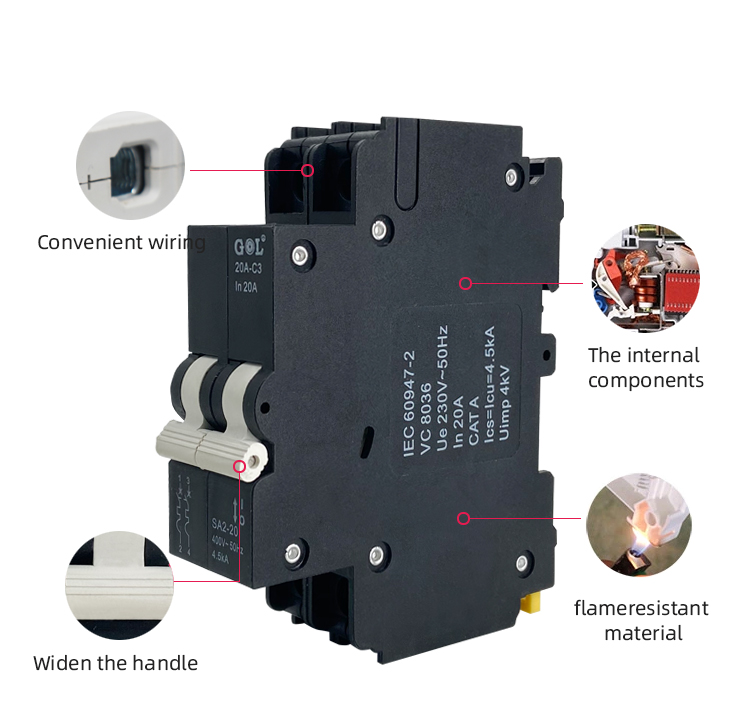 C022 Hot Sale 100% Full Inspection Fast Delivery ODM solar circuit breaker combo Manufacturer in China