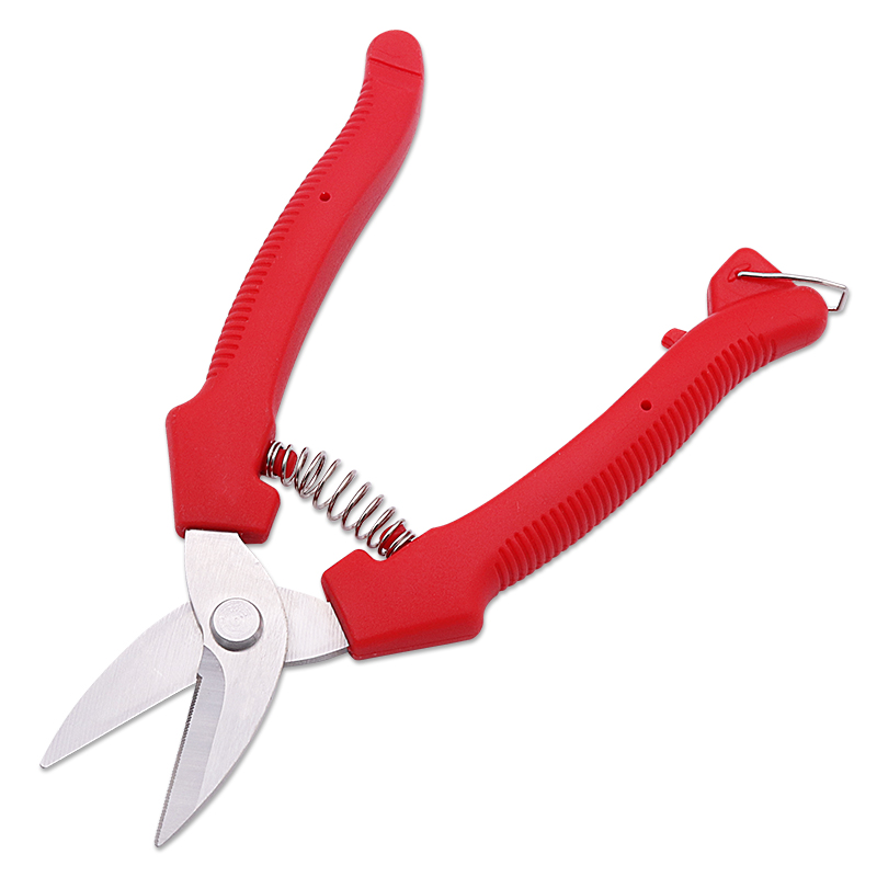 red metal steel vintage grape plant trimming professional shear soft handle bonsai pruning garden scissors