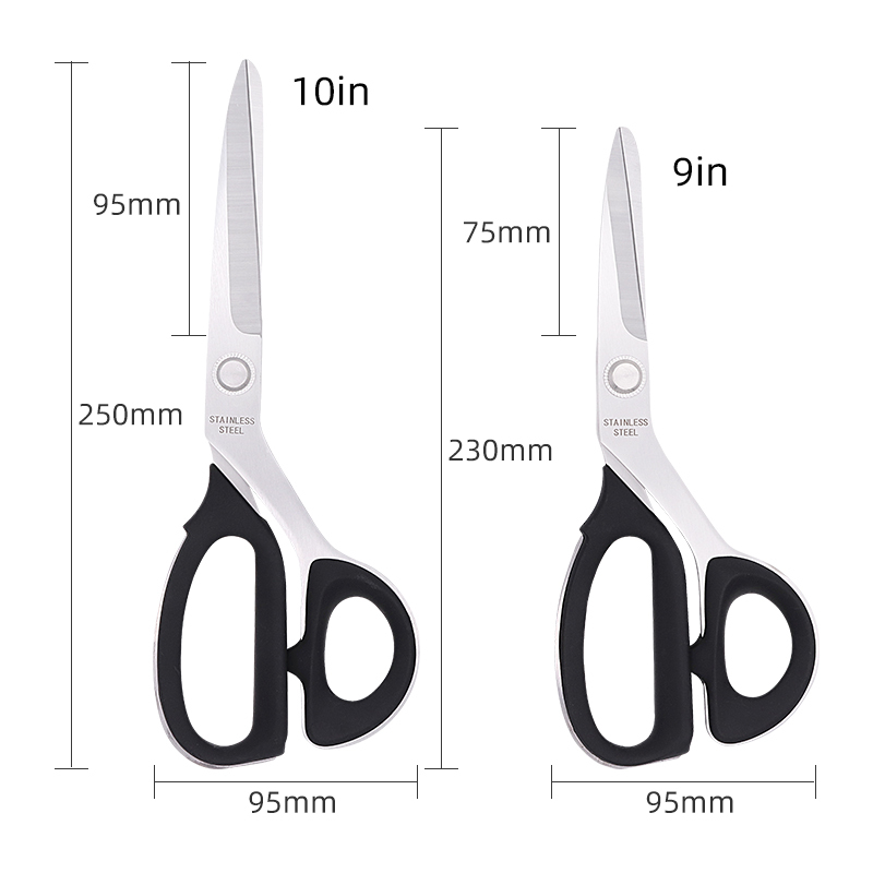 black cutting fabric sewing scissors steel tailor scissors