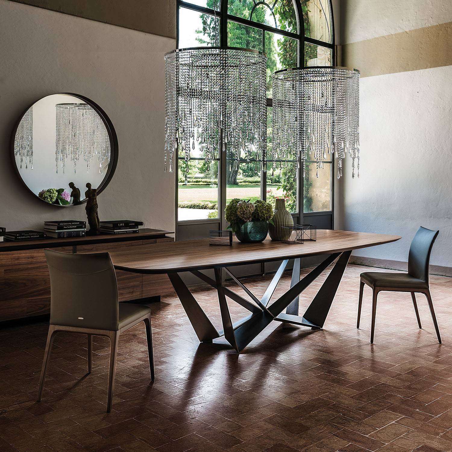 wooden dining table Vintage Commercial Restaurant Furniture Table wood top metal steel legs home kitchen office long Table