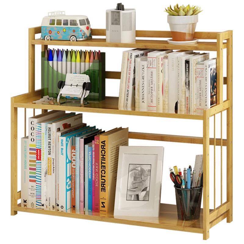 Shelf Organizer Slim Bamboo Cook Book Stand Holder bamboo wood bookshelf organizer home bottle bowel rack holder magazine rack