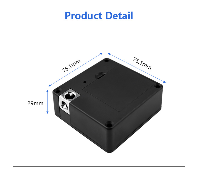 Tediton Invisible Hidden Digital Cabinet Lock for Drawer file metal cabinet