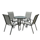 outdoor garden furniture sets dining chair round table 4seater table garden furniture patio outdoor furniture 5 pcs garden set