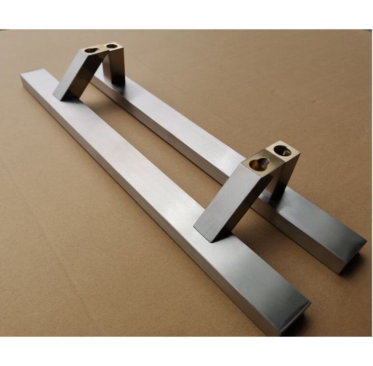 Diagonal handle  304 stainless steel door handle commercial glass door handle